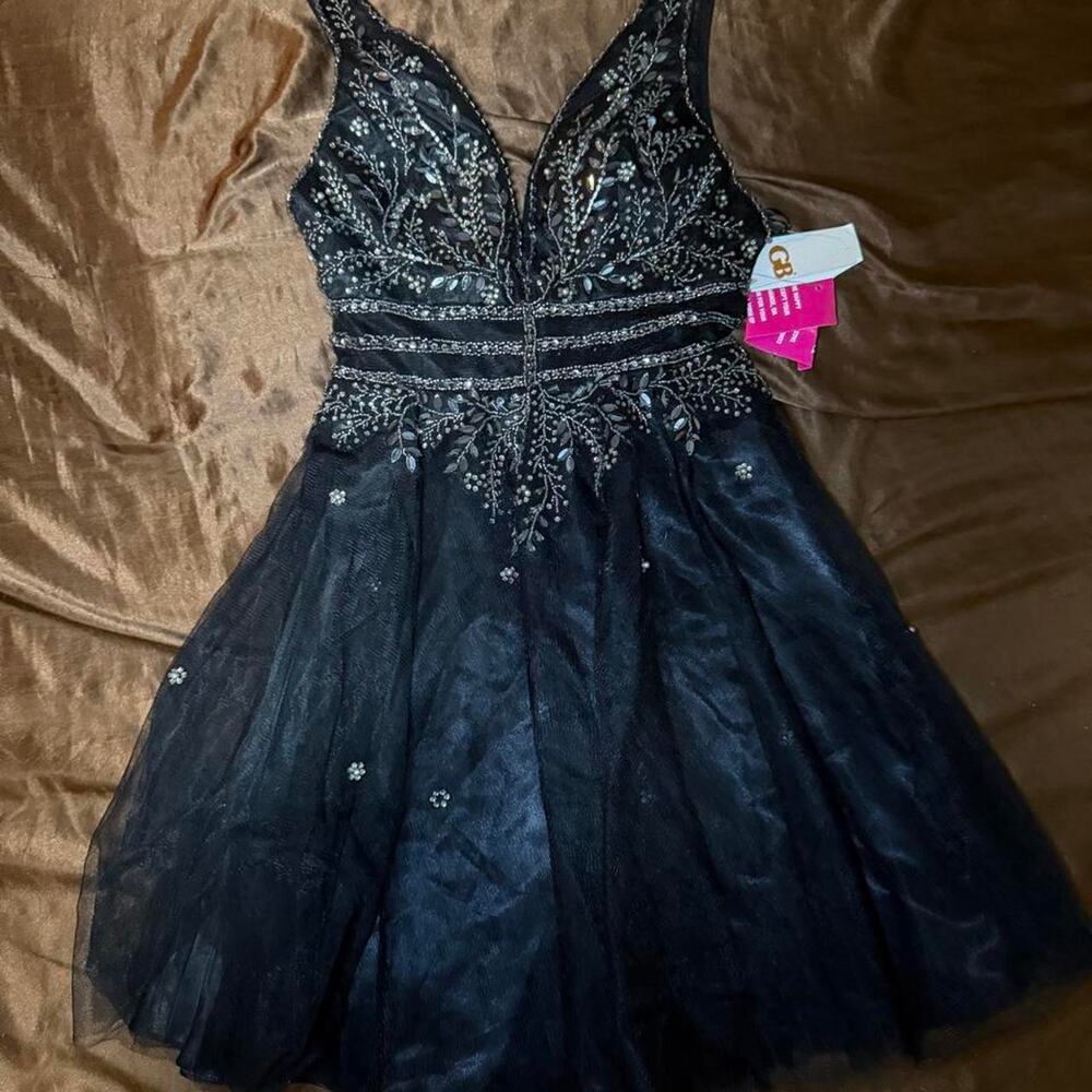 Gb dillards nwt black formal mini dress